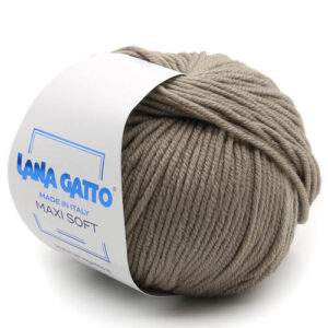 Пряжа для вязания LANA GATTO "MAXI SOFT" (№14560) Серо-бежевый