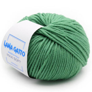 Пряжа для вязания LANA GATTO "MAXI SOFT" (№14602) Зеленый