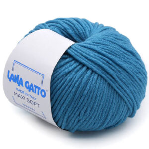 Пряжа для вязания LANA GATTO "MAXI SOFT" (№14607) Бирюзовый темный
