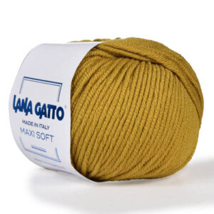 Пряжа для вязания LANA GATTO "MAXI SOFT" (№8564) Горчичный