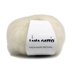 Пряжа для вязания LANA GATTO "MOHAIR ROYAL" (№1650) Молочный