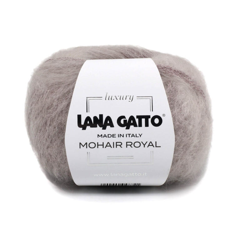 Пряжа для вязания LANA GATTO "MOHAIR ROYAL" (№2103) Розовато-серый