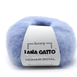 Пряжа для вязания LANA GATTO "MOHAIR ROYAL" (№2119) Голубой