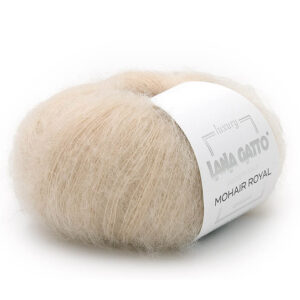 Пряжа для вязания LANA GATTO "MOHAIR ROYAL" (№5893) Cветлый беж