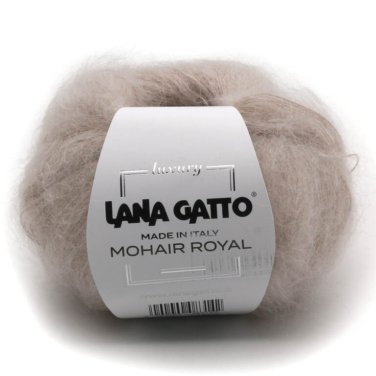 Пряжа для вязания LANA GATTO "MOHAIR ROYAL" (№9372) Бежевый