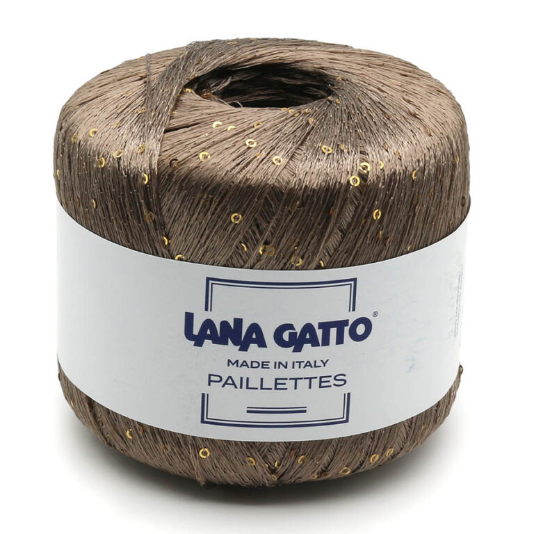 Пряжа для вязания LANA GATTO "PAILLETTES" (№30100) Шоколад