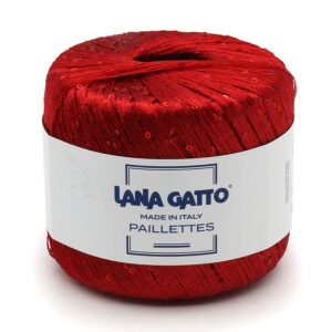 Пряжа для вязания LANA GATTO "PAILLETTES" (№30101) Красный
