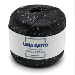 Пряжа для вязания LANA GATTO "PAILLETTES" (№30103) Антрацит