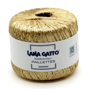 Пряжа для вязания LANA GATTO "PAILLETTES" (№30784) Золото