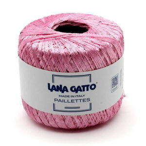 Пряжа для вязания LANA GATTO "PAILLETTES" (№30786) Роза