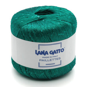 Пряжа для вязания LANA GATTO "PAILLETTES" (№8937) Изумруд