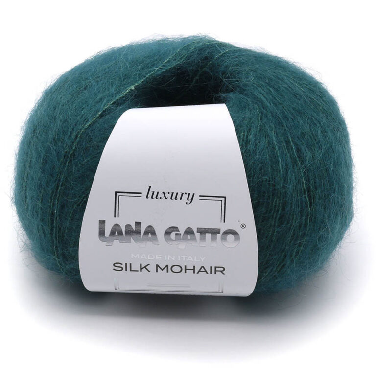 Пряжа для вязания LANA GATTO "SILK MOHAIR" (№30486) Пыльный аквамарин