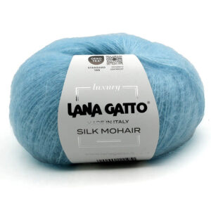 Пряжа для вязания LANA GATTO "SILK MOHAIR" (№30796) Нежно-голубой