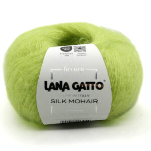Пряжа для вязания LANA GATTO "SILK MOHAIR" (№30797) Лайм