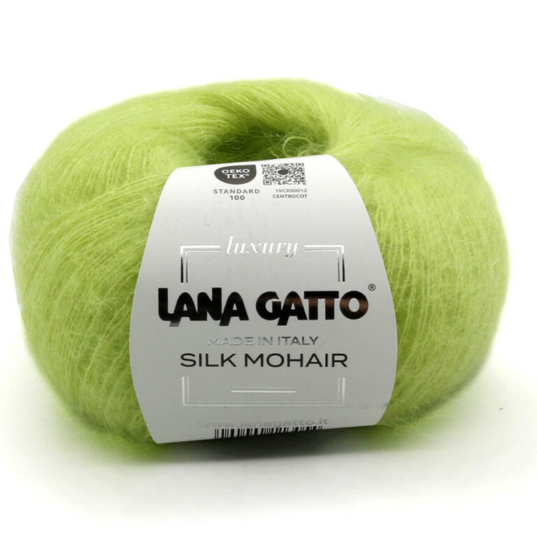 Пряжа для вязания LANA GATTO "SILK MOHAIR" (№30797) Лайм