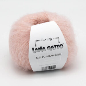 Пряжа для вязания LANA GATTO "SILK MOHAIR" (№6023) Персик