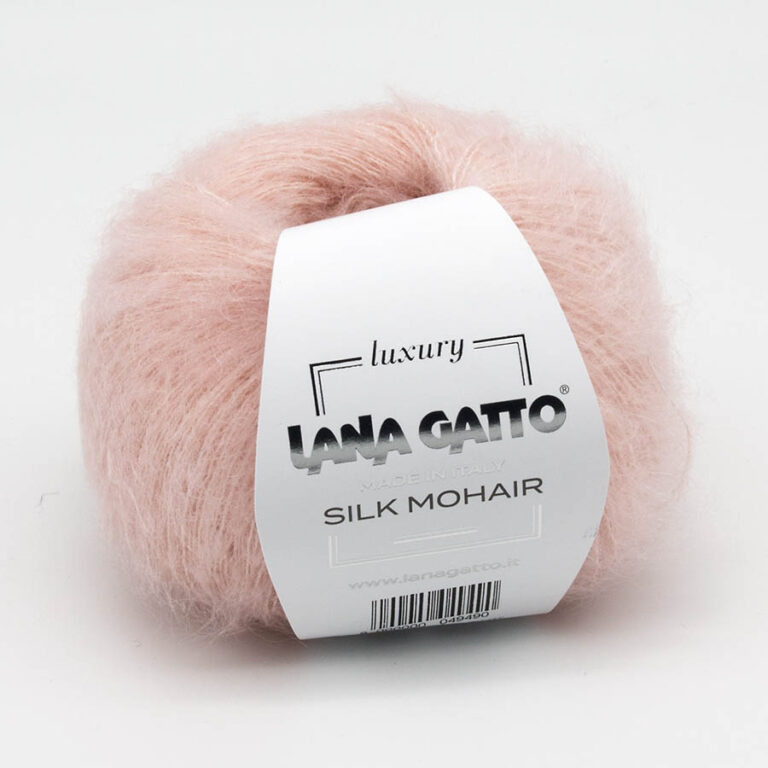 Пряжа для вязания LANA GATTO "SILK MOHAIR" (№6023) Персик
