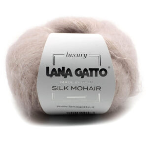 Пряжа для вязания LANA GATTO "SILK MOHAIR" (№6039) Жемчужный