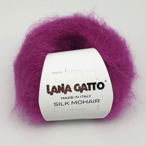Пряжа для вязания LANA GATTO "SILK MOHAIR" (№7260) Цикламен