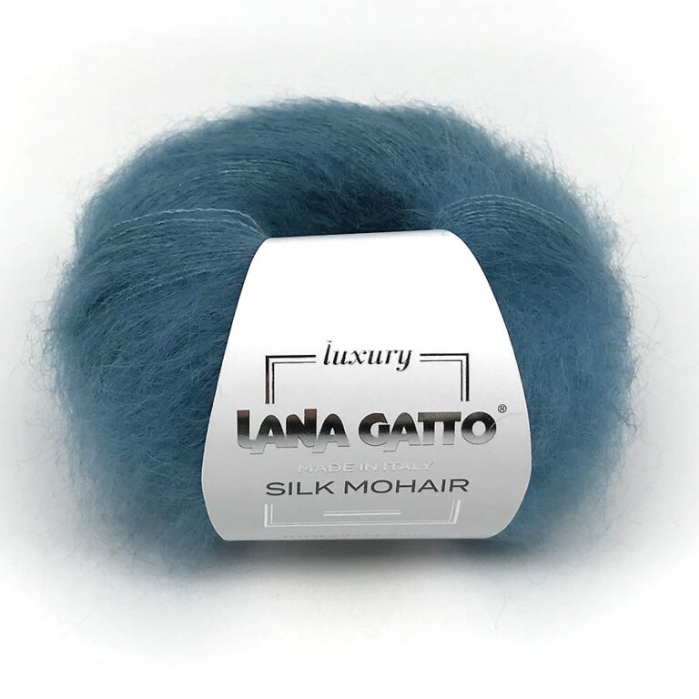 Пряжа для вязания LANA GATTO "SILK MOHAIR" (№7267) Лазурный