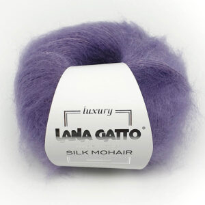 Пряжа для вязания LANA GATTO "SILK MOHAIR" (№8391) Сиреневый