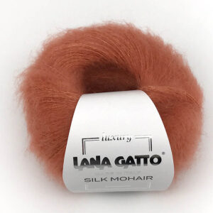 Пряжа для вязания LANA GATTO "SILK MOHAIR" (№8392) Рыжий