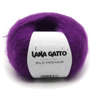 Пряжа для вязания LANA GATTO "SILK MOHAIR" (№9378) Фиолетовый яркий