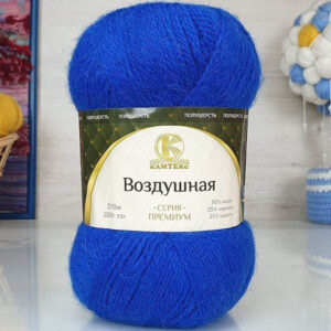 Пряжа для вязания КАМТЕКС "ВОЗДУШНАЯ" (№019) Василек
