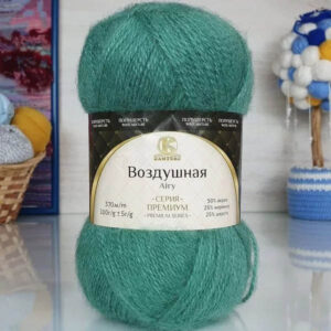 Пряжа для вязания КАМТЕКС "ВОЗДУШНАЯ" (№020) Эвкалипт