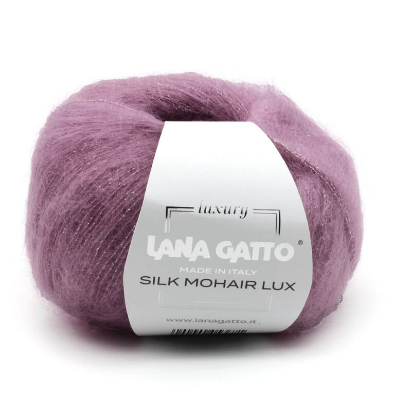 Пряжа для вязания LANA GATTO "SILK MOHAIR LUX" (№12940) Пыльная роза