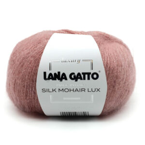 Пряжа для вязания LANA GATTO "SILK MOHAIR LUX" (№14393) Розовое дерево