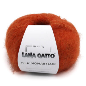 Пряжа для вязания LANA GATTO "SILK MOHAIR LUX" (№30113) Красный апельсин