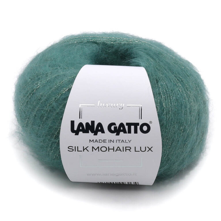 Пряжа для вязания LANA GATTO "SILK MOHAIR LUX" (№30114) Зеленый пастельный