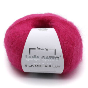 Пряжа для вязания LANA GATTO "SILK MOHAIR LUX" (№30483) Малиновый