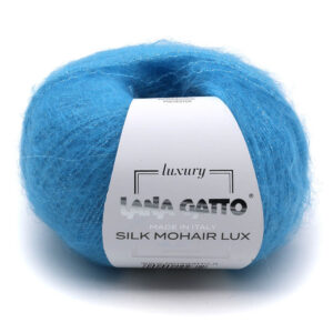 Пряжа для вязания LANA GATTO "SILK MOHAIR LUX" (№30485) Небесно-голубой