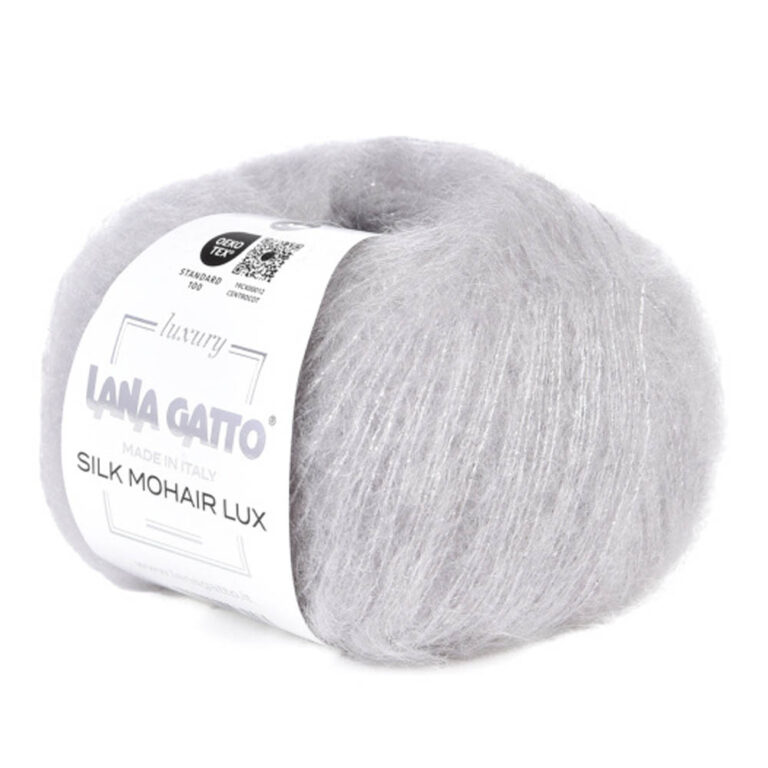 Пряжа для вязания LANA GATTO "SILK MOHAIR LUX" (№30795) Серый