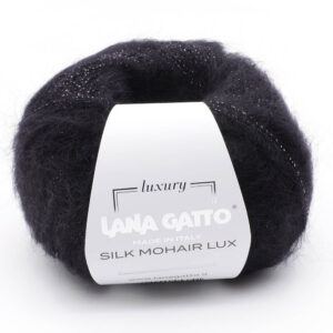 Пряжа для вязания LANA GATTO "SILK MOHAIR LUX" (№5000) Черный