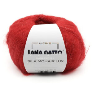Пряжа для вязания LANA GATTO "SILK MOHAIR LUX" (№6026) Темно-красный