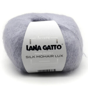 Пряжа для вязания LANA GATTO "SILK MOHAIR LUX" (№6033) Бледно-голубой
