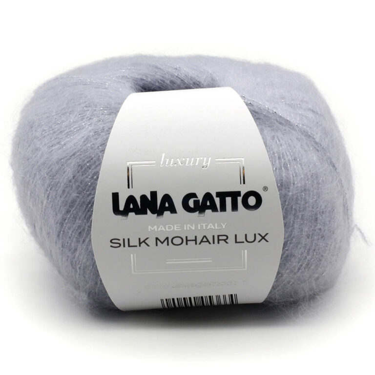 Пряжа для вязания LANA GATTO "SILK MOHAIR LUX" (№6033) Бледно-голубой