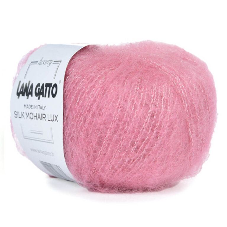 Пряжа для вязания LANA GATTO "SILK MOHAIR LUX" (№7259) Пыльная роза