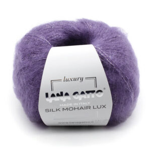 Пряжа для вязания LANA GATTO "SILK MOHAIR LUX" (№8391) Лиловый