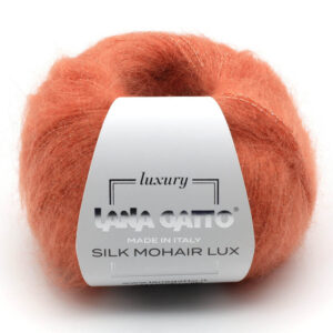 Пряжа для вязания LANA GATTO "SILK MOHAIR LUX" (№8392) Тыквенный