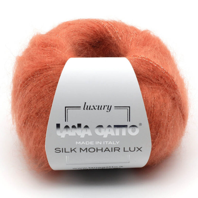 Пряжа для вязания LANA GATTO "SILK MOHAIR LUX" (№8392) Тыквенный