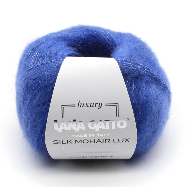 Пряжа для вязания LANA GATTO "SILK MOHAIR LUX" (№8397) Синий