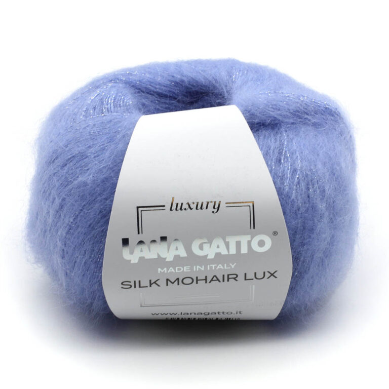 Пряжа для вязания LANA GATTO "SILK MOHAIR LUX" (№8480) Голубой