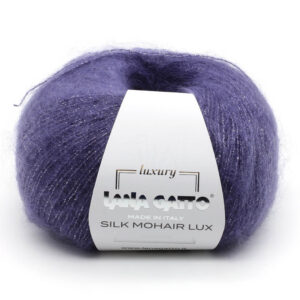Пряжа для вязания LANA GATTO "SILK MOHAIR LUX" (№9373) Фиолетовый чернильный