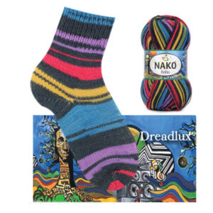 Пряжа для вязания NAKO "BOHO KONSEPT" (№82455) Принт