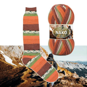 Пряжа для вязания NAKO "BOHO KONSEPT" (№82689) Принт