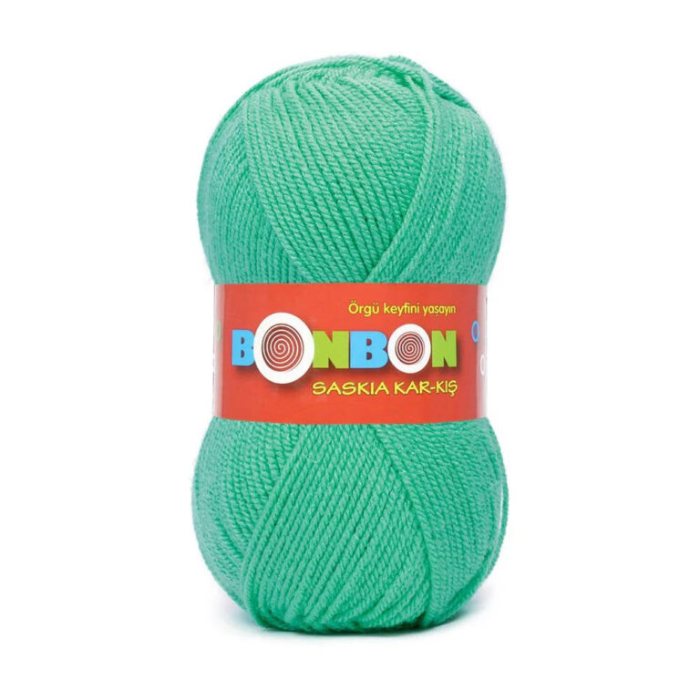 Пряжа для вязания NAKO «BONBON SASKIA KAR-KIS» (№98643) Зеленый